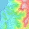 Mapa topográfico Patrimonio, altitude, relevo