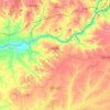 Mapa topográfico Gavião, altitude, relevo