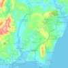 Mapa topográfico San Roque, mapa de relevo, mapa de altitude