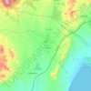 Mapa topográfico Pulpí, mapa de relevo, mapa de altitude