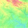 Mapa topográfico Arronches, altitude, relevo