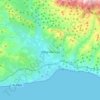 Mapa topográfico Vélez-Málaga, mapa de relevo, mapa de altitude