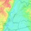 Mapa topográfico Marikina, mapa de relevo, mapa de altitude